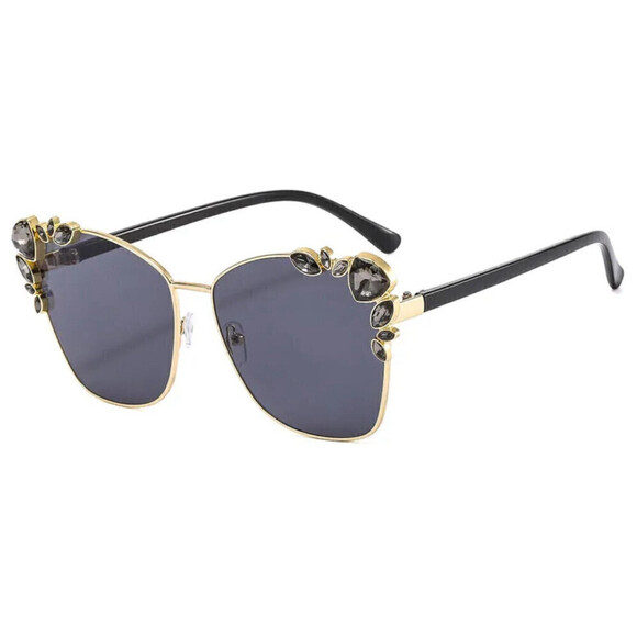 Cat Eye Shaped Sunglasses In Gray - Picture 1 of 6